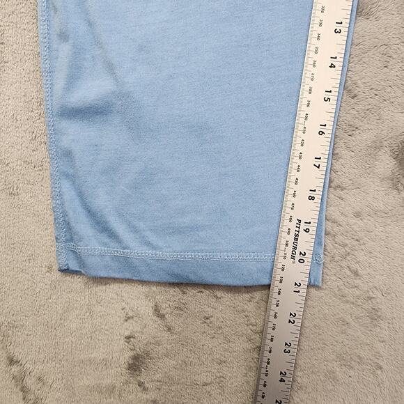 Garland Pants Womens 1X Large Blue Pull On Crop Capri Drawstring Pockets Casual - Picture 6 of 8